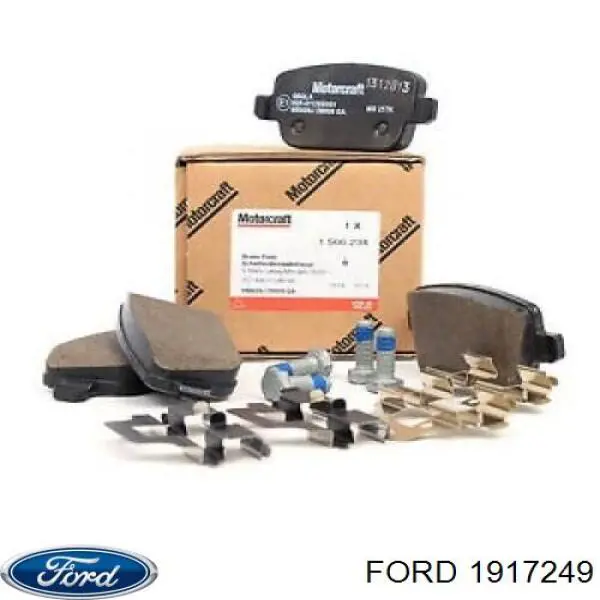 Задние тормозные колодки 1917249 Ford