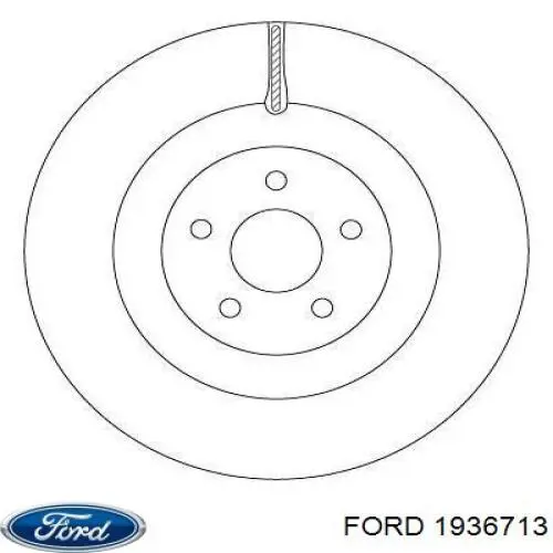 Тормоз дисковый передний Ford 1936713 цена, от 75.40 USD