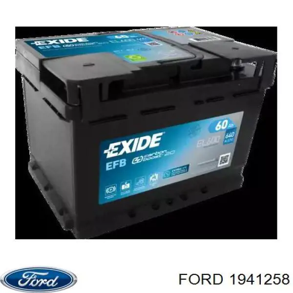 1941258 FORD Batería original y equivalente