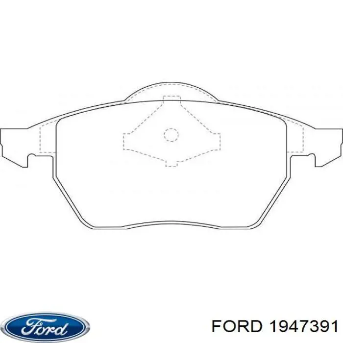 Тормозные колодки Ford 1947391