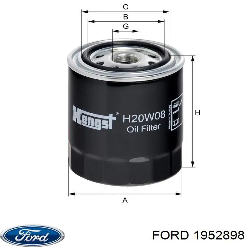 1952898 Ford масляный фильтр