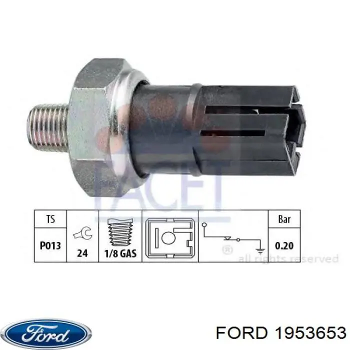 Датчик давления масла 1953653 Ford