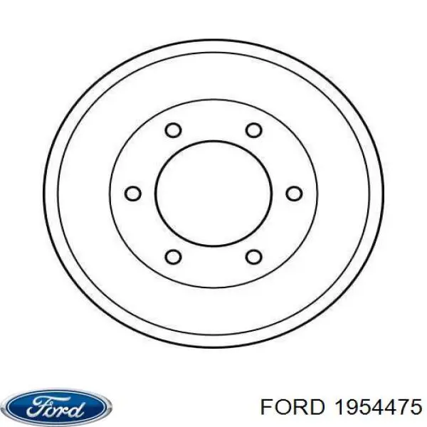 Барабан тормозной задний Ford 1954475 цена, от 82.91 USD
