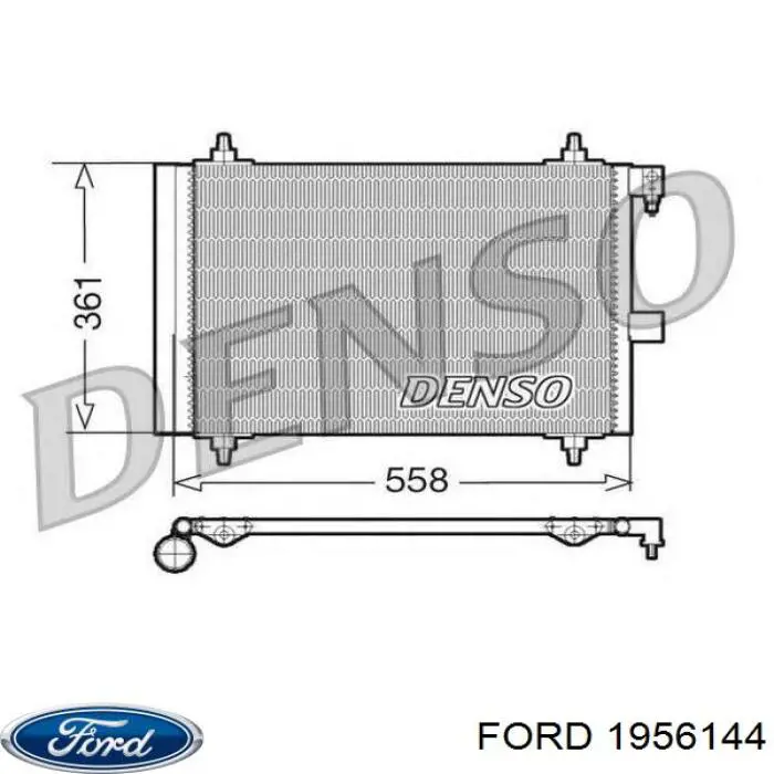 Купить 1956144 Ford Монтажный комплект задних барабанных колодок
