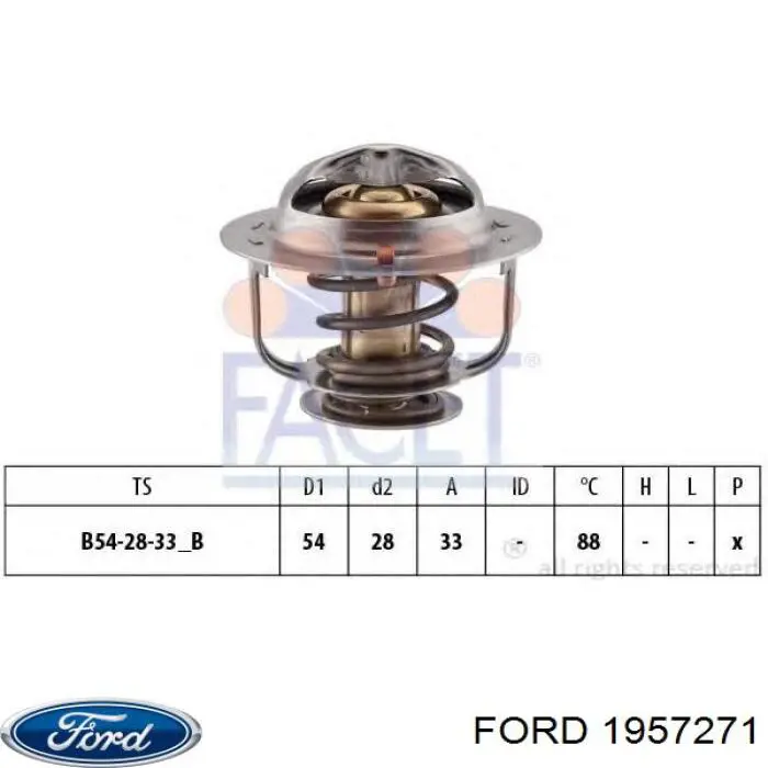 1957271 Ford термостат