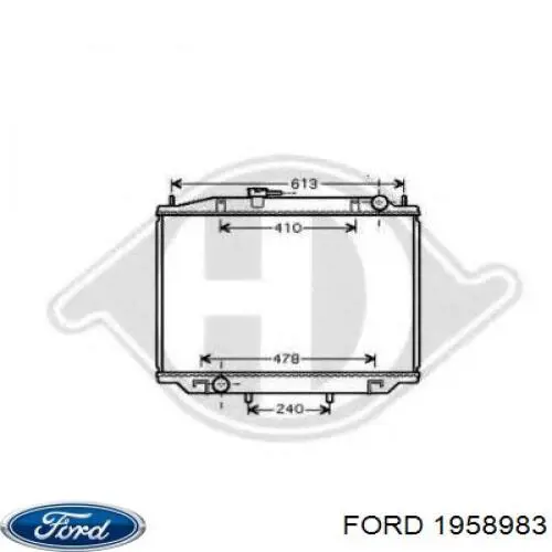 Купить 1958983 Ford Радиатор водяной