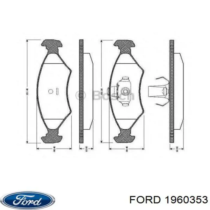 Купить 1960353 Ford Главный тормозной цилиндр