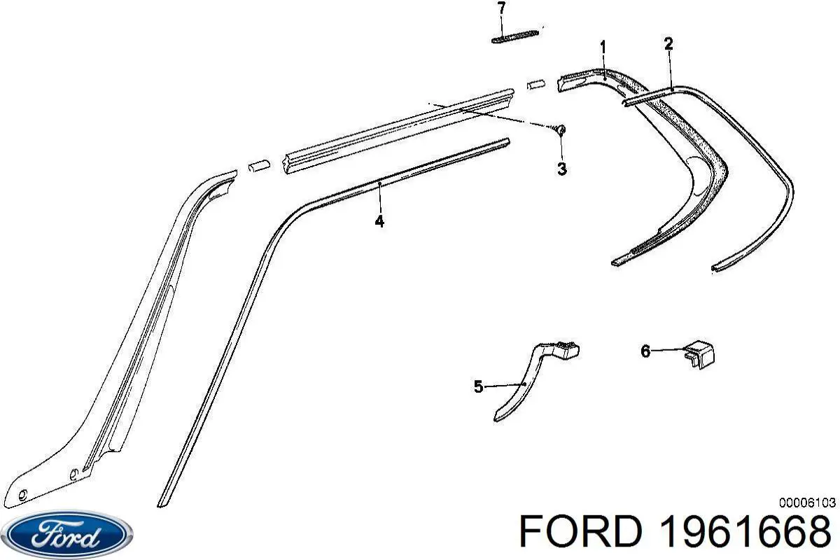Рулевой наконечник 1961668 Ford