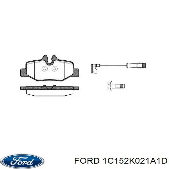 Передние тормозные колодки 1C152K021A1D Ford