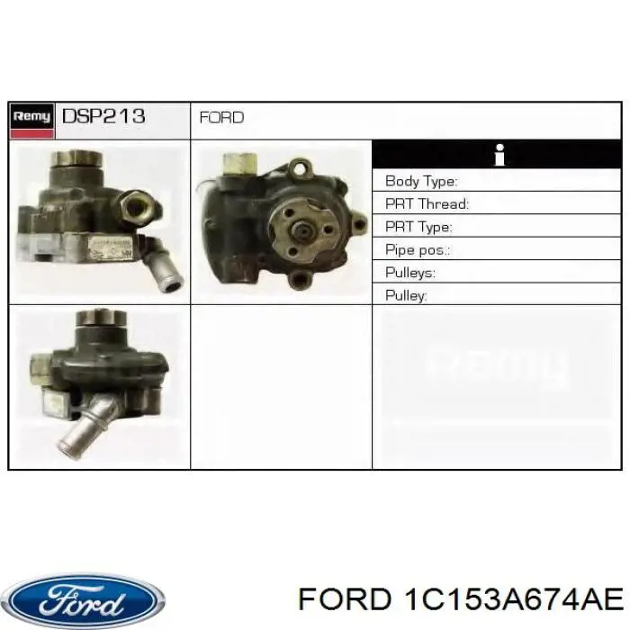 Насос гидравлики Ford 1C153A674AE цена, от 110.61 USD