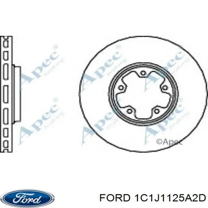 Передние тормозные диски 1C1J1125A2D Ford