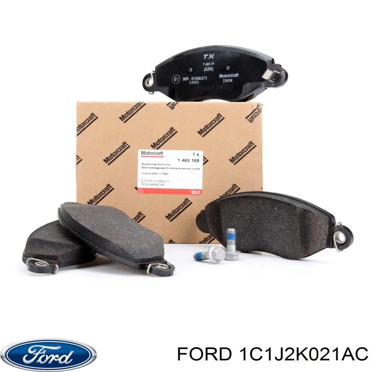 Передние тормозные колодки 1C1J2K021AC Ford