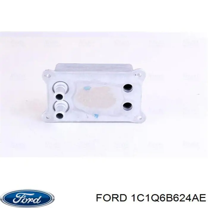 1C1Q6B624AE Ford радиатор масляный (холодильник, под фильтром)
