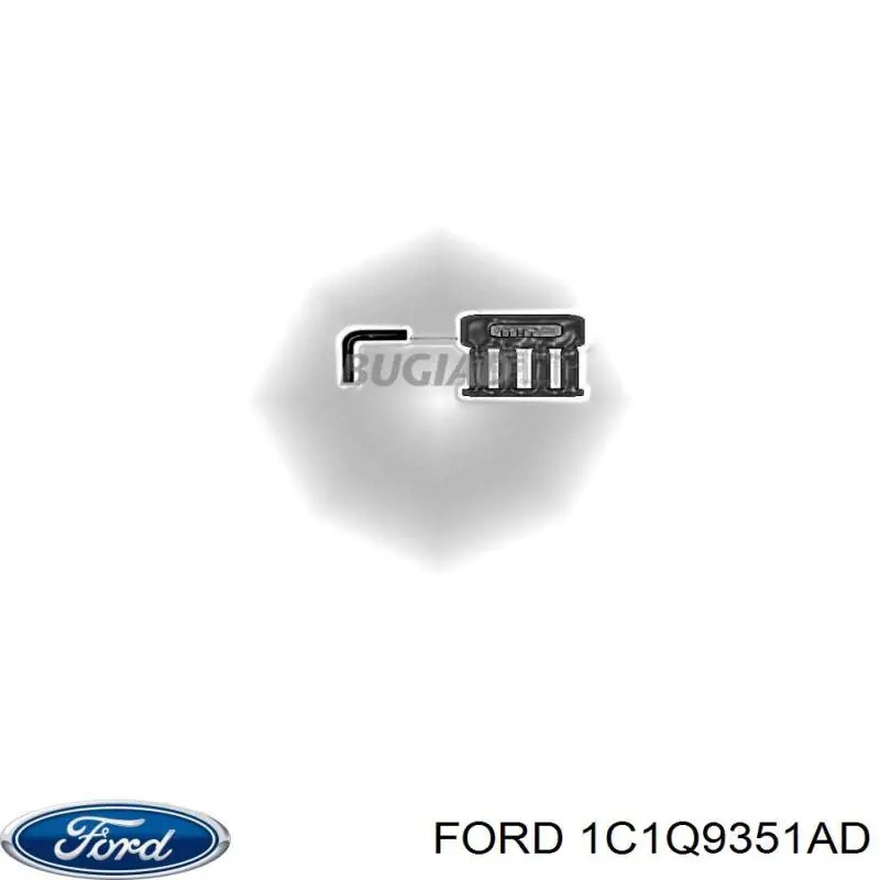 Купить 1C1Q9351AD Ford Патрубок воздушный, выход из турбины/компрессора (наддув)