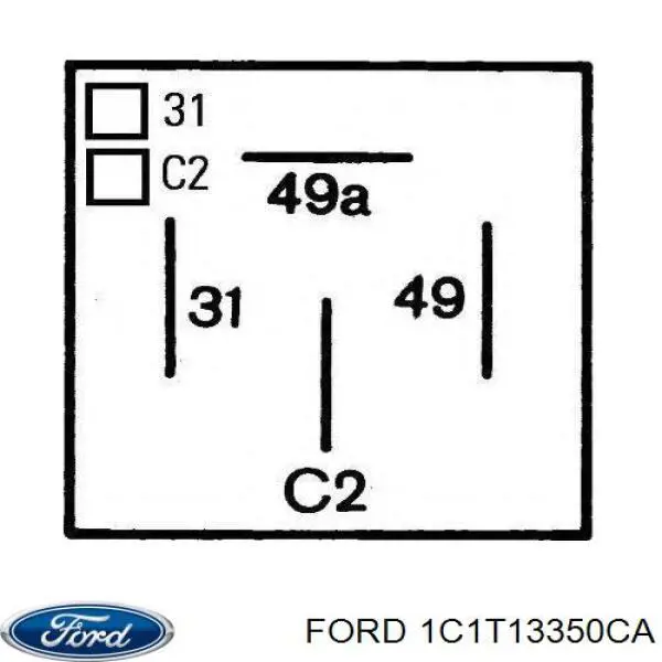 1C1T 13350 CA Ford реле указателей поворотов