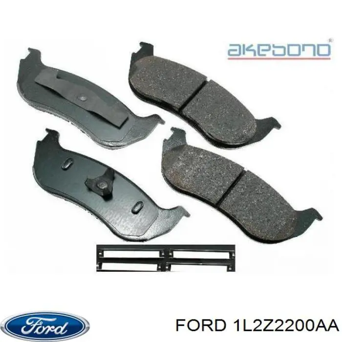 Купить 1L2Z2200AA Ford Колодки тормозные задние, дисковые