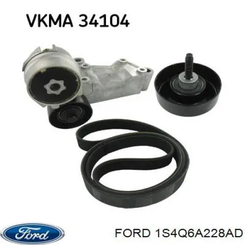 Купить 1S4Q6A228AD Ford Натяжитель приводного ремня