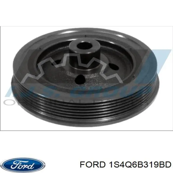 Купить 1S4Q6B319BD Ford Шкив-демпфер коленвала