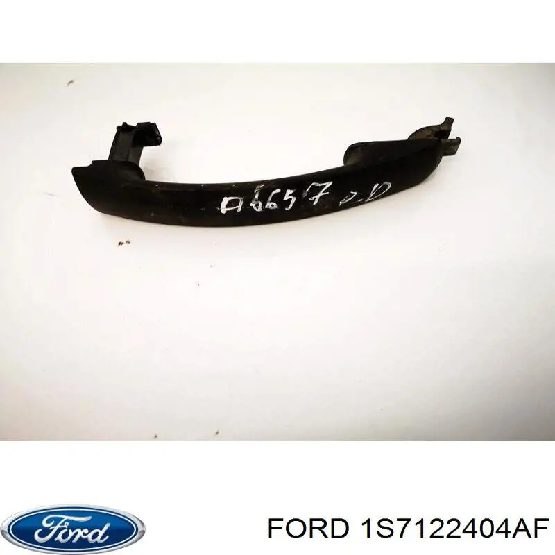 1S7122404AF Ford maçaneta dianteira esquerda externa da porta