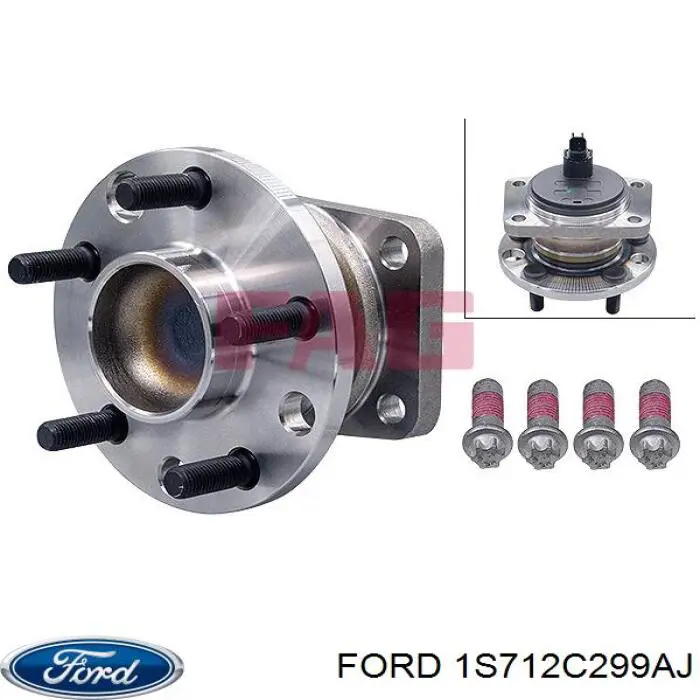 Купить 1S712C299AJ Ford Задняя шпиндель
