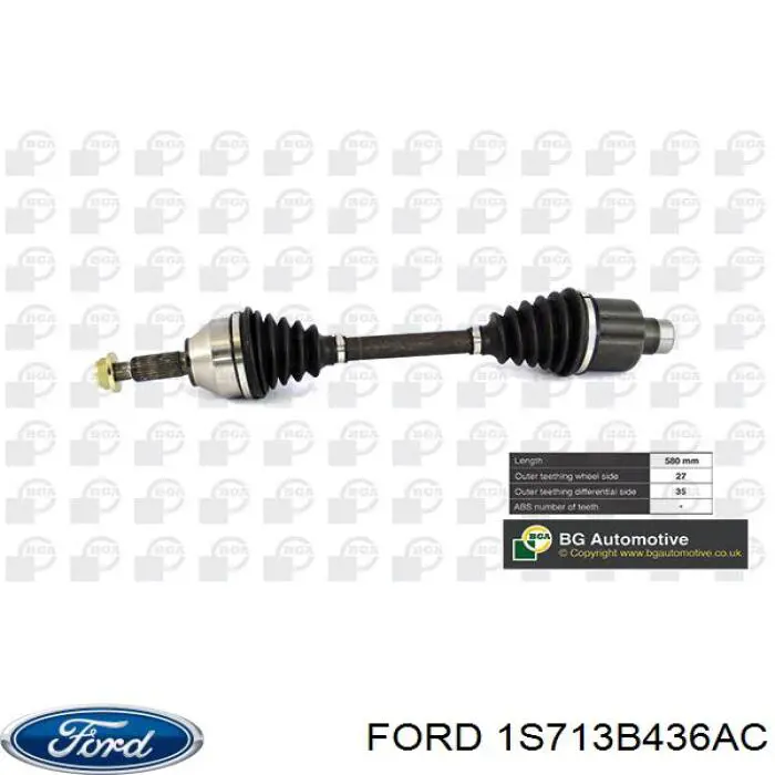 Правая полуось 4106376 Ford
