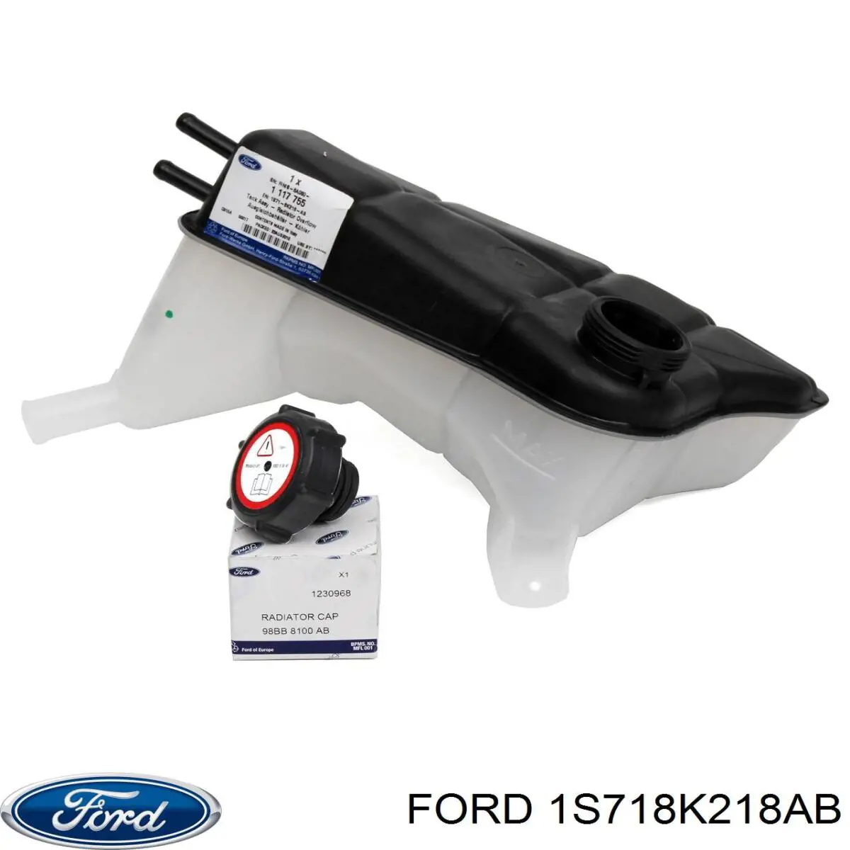 Купить 1S718K218AB Ford Водяной бачок системы охлаждения