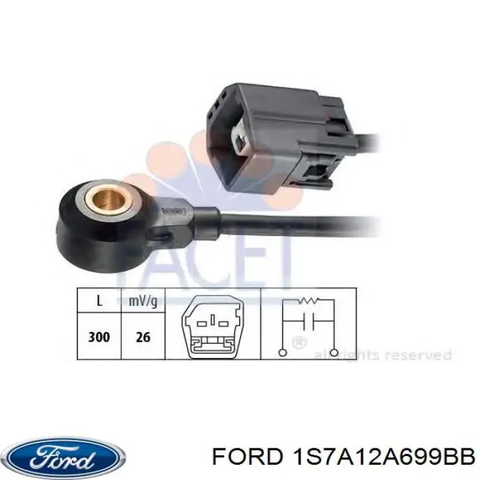 Купить 1S7A12A699BB Ford Датчик детонации