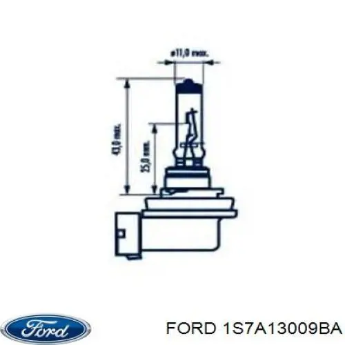 Лампочка 1S7A13009BA Ford