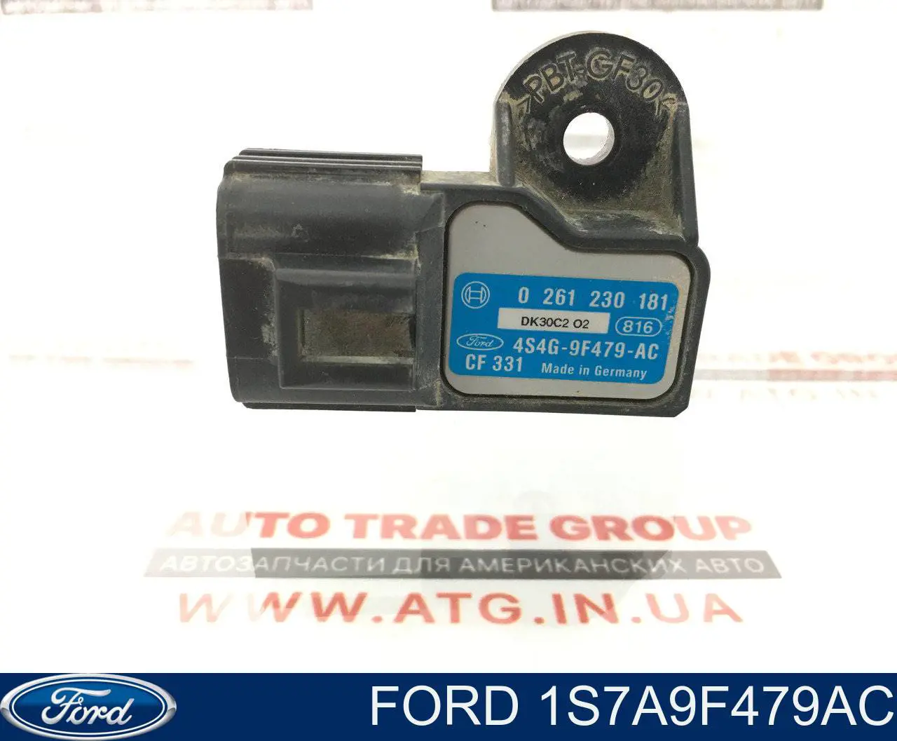 1S7A9F479AC Ford sensor de pressão no coletor de admissão, map