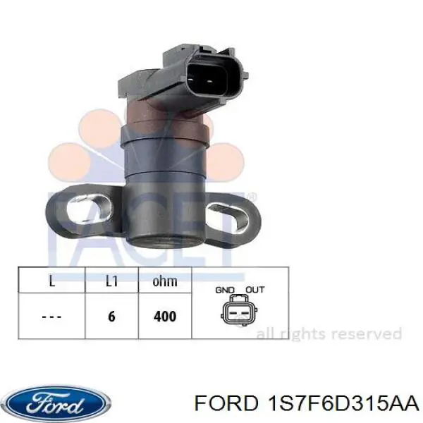 Датчик коленвала 1S7F6D315AA Ford