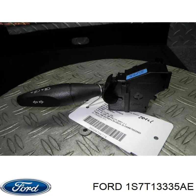 1S7T13335AE Ford comutador esquerdo instalado na coluna da direção