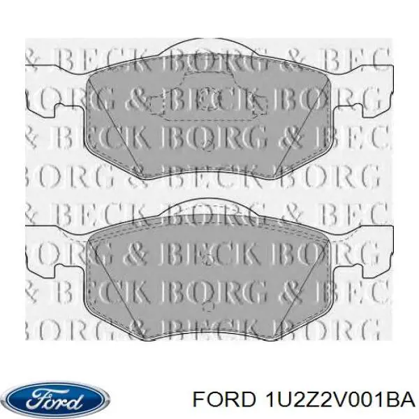1U2Z2V001BA Ford Колодки передние