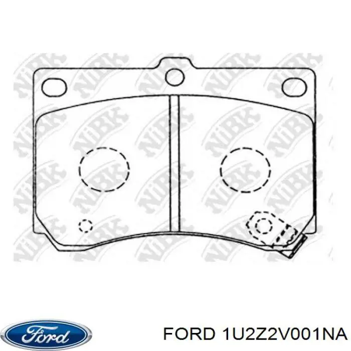 Передние тормозные колодки 1U2Z2V001NA Ford