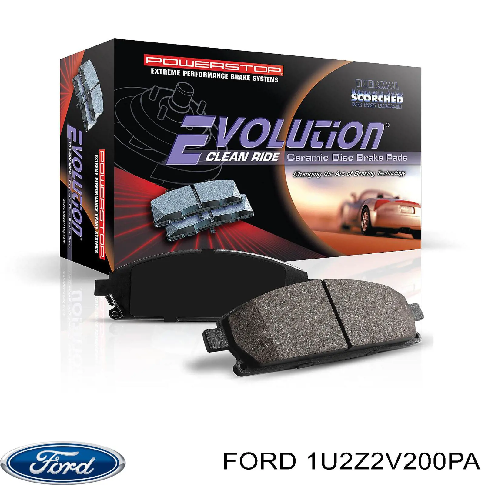 Задние тормозные колодки 1U2Z2V200PA Ford