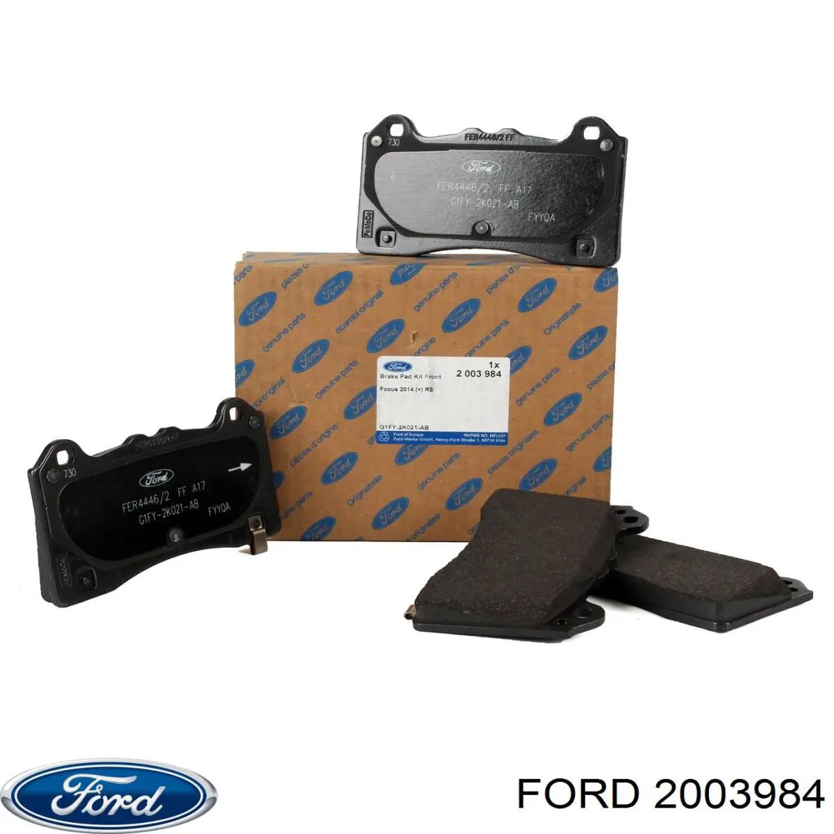 Передние тормозные колодки 2003984 Ford