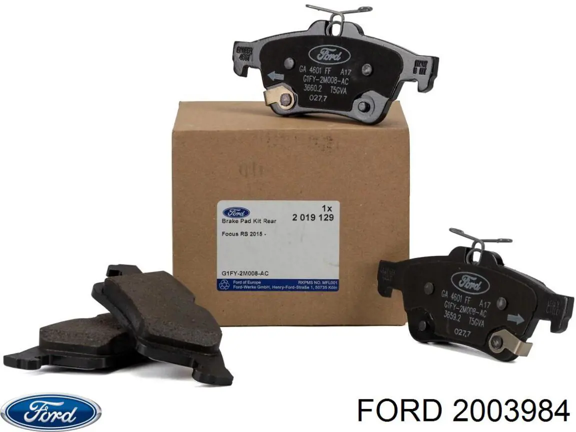 2003984 Ford колодки тормозные передние дисковые