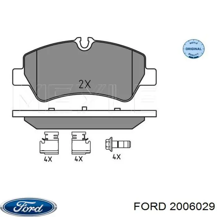 Задние дисковые колодки Ford 2006029