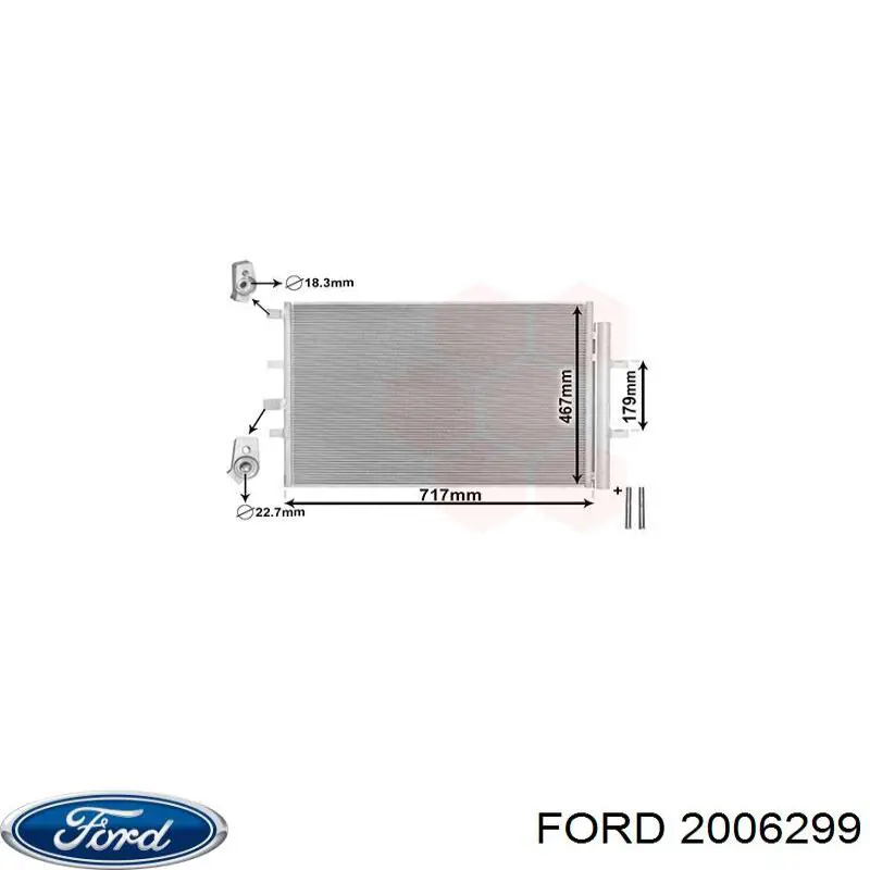 Конденсатор кондиционера Ford 2006299 цена, от 141.95 USD
