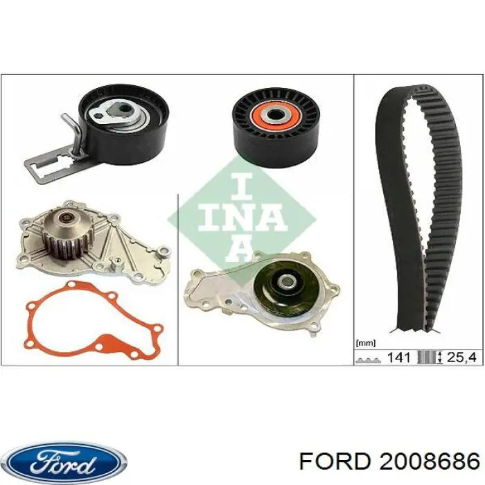 ГРМ ремни, комплект Ford 2008686 цена, от 118.19 USD
