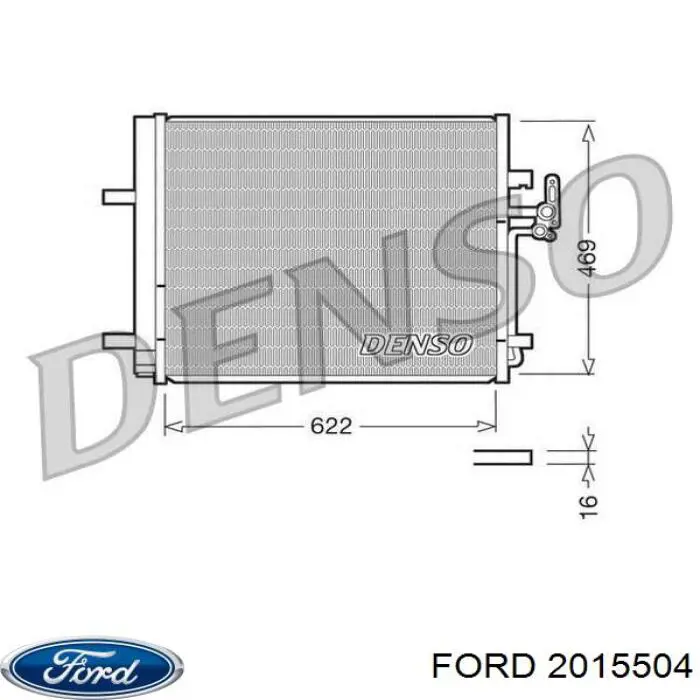 Купить 2015504 Ford Радиатор системы охлаждения кондиционера