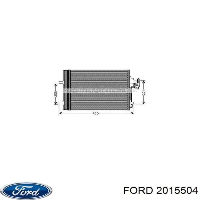 2015504 Ford радиатор кондиционера