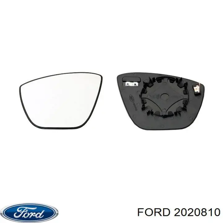 Elemento espelhado do espelho de retrovisão esquerdo para Ford Ka (UK, FK)