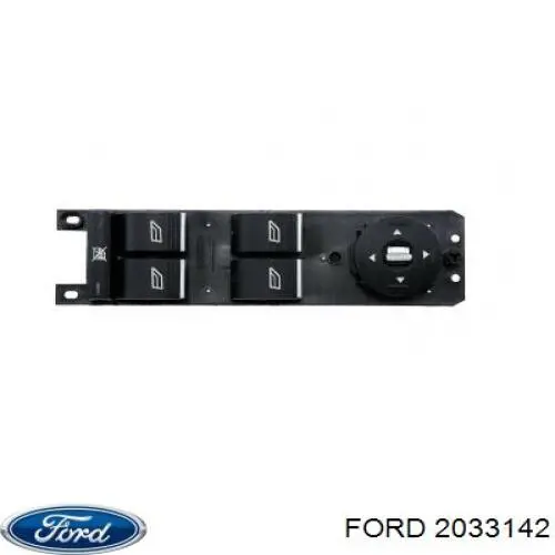 2033142 Ford unidade de botões dianteira esquerda de controlo de elevador de vidro