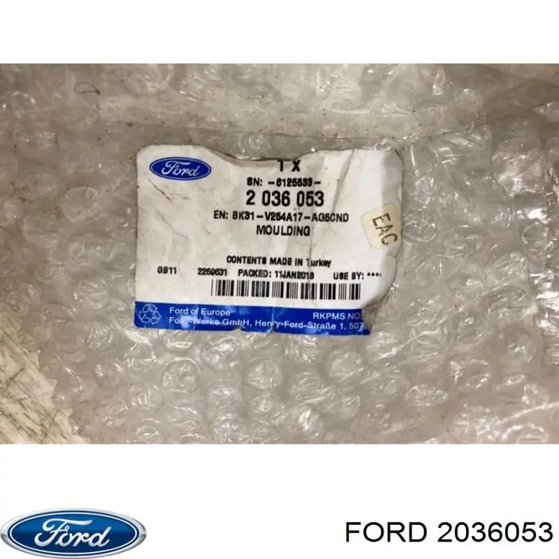 2036053 Ford moldura da porta lateral (deslizante)