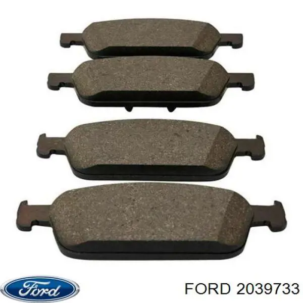 Передние тормозные колодки 2039733 Ford