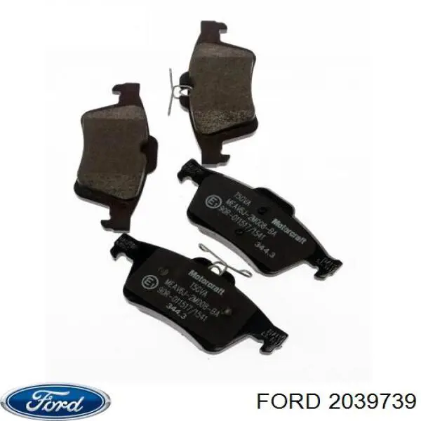 Купить 2039739 Ford Колодки тормозные задние, дисковые