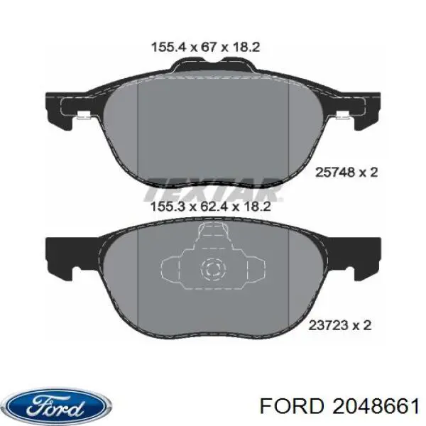 Тормозные колодки Ford 2048661