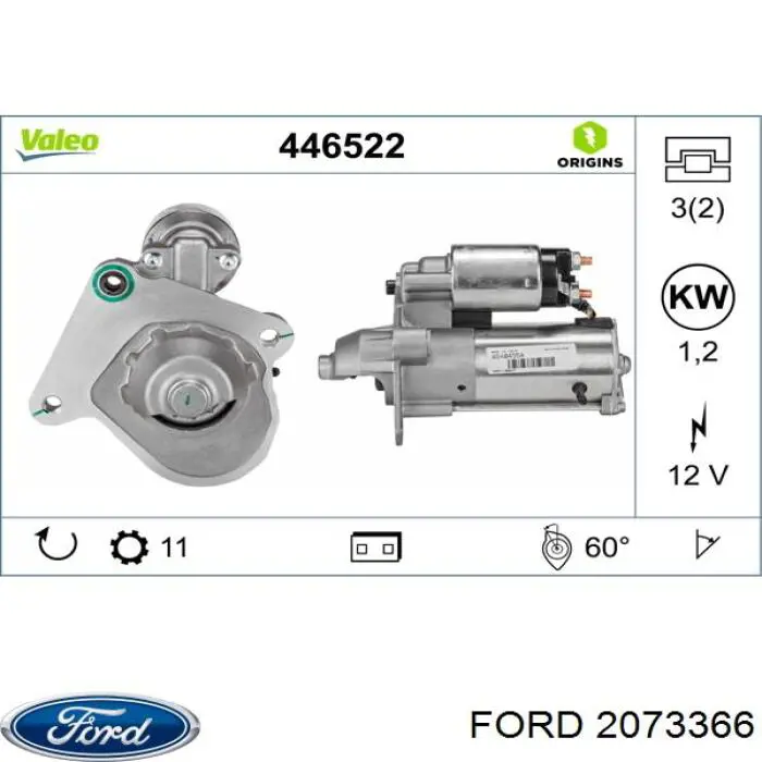 Стартер 30667060 Volvo