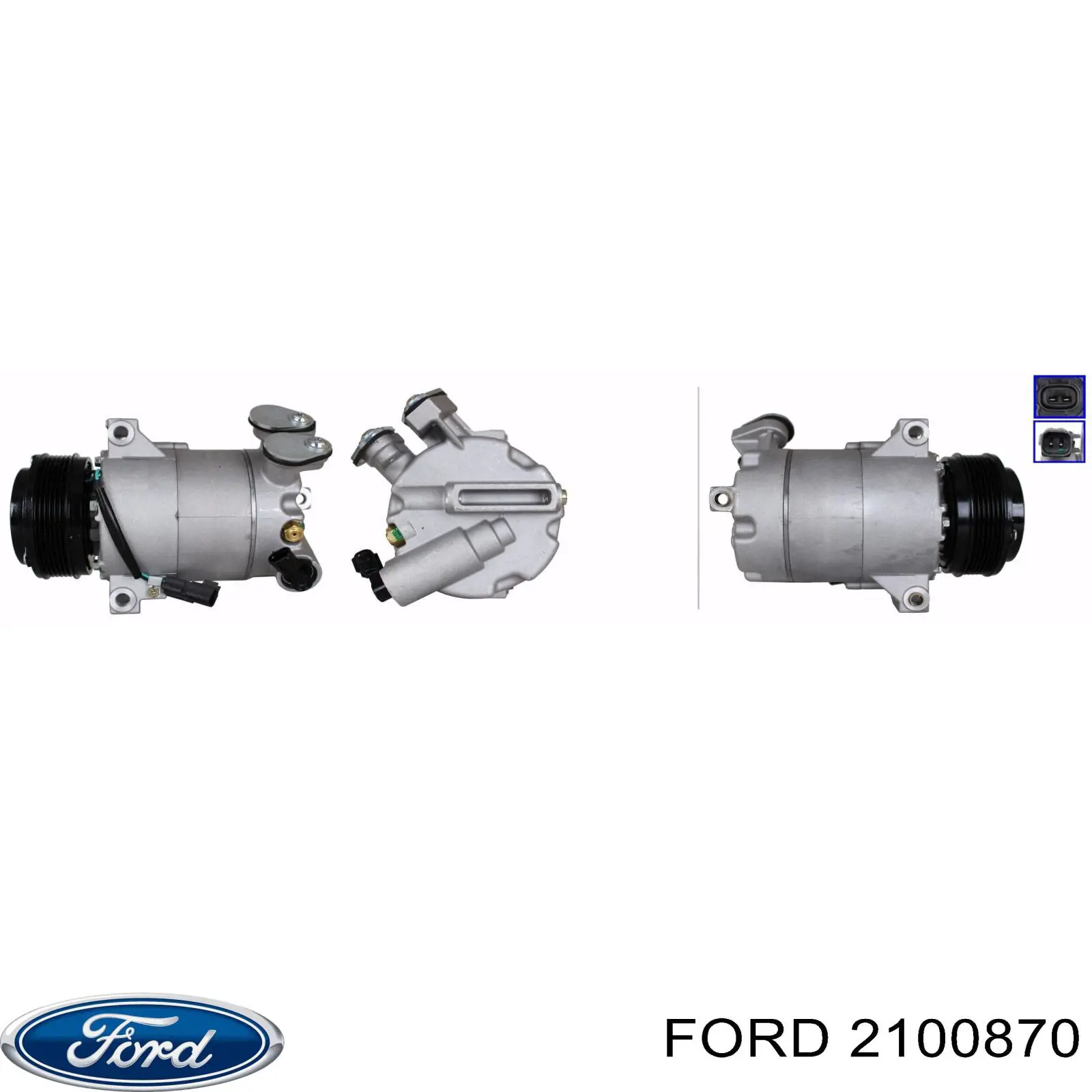 Компрессор кондиционера 2100870 Ford