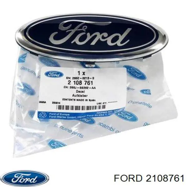 2108761 Ford эмблема решетки радиатора